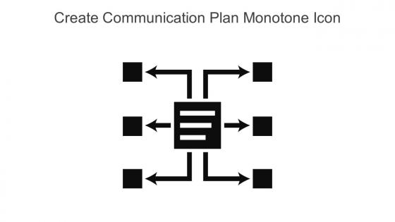 Create Communication Plan Monotone Icon In Powerpoint Pptx Png And Editable Eps Format