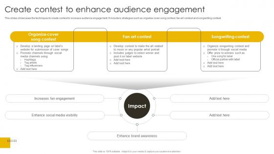 Create Contest To Enhance Audience Engagement Revenue Boosting Marketing Plan Strategy SS V