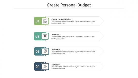 Create personal budget ppt powerpoint presentation file vector cpb