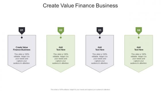 Create Value Finance Business In Powerpoint And Google Slides Cpb