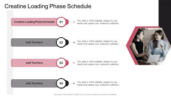 Creatine Loading Phase Schedule In Powerpoint And Google Slides Cpb