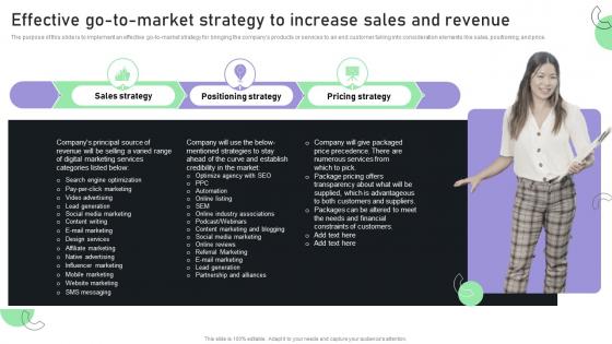Creating A Business Plan For Your Digital Effective Go To Market Strategy To Increase Sales BP SS