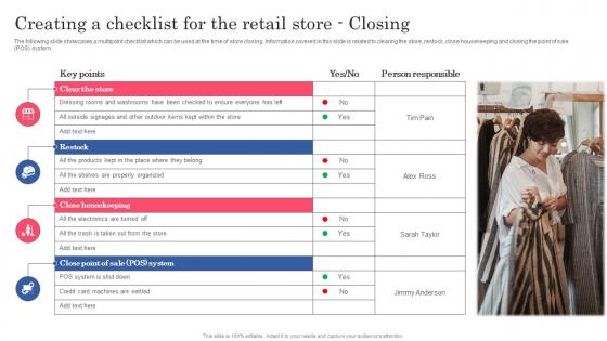 Creating A Checklist For The Retail Store Closing Planning Successful Opening Of New Retail