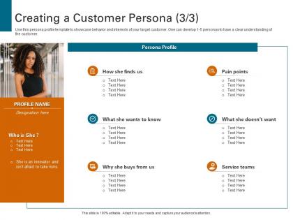 Creating a customer persona strategies to increase customer satisfaction