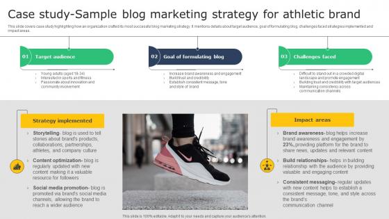Creating A Winning Case Study Sample Blog Marketing Strategy For Athletic MKT SS V