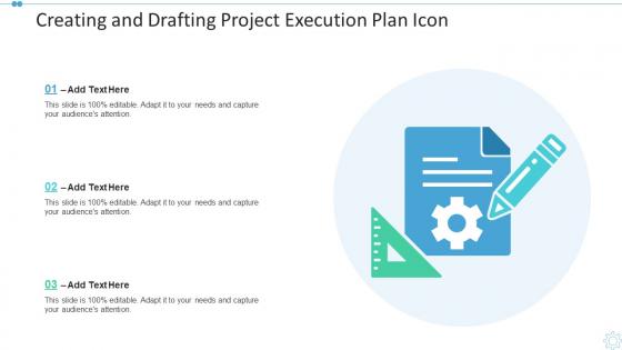 Creating and drafting project execution plan icon