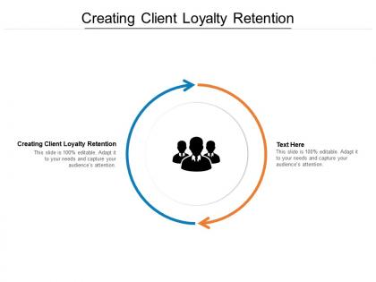 Creating client loyalty retention ppt powerpoint presentation model cpb