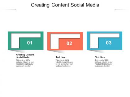 Creating content social media ppt powerpoint presentation model background images cpb