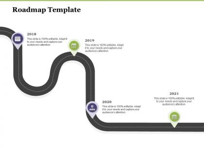 Creating digital transformation roadmap for your business roadmap template ppt portrait