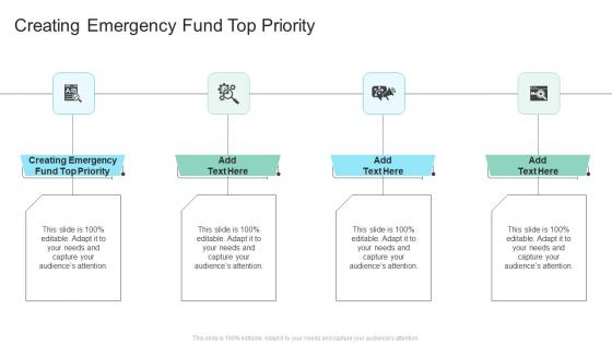 Creating Emergency Fund Top Priority In Powerpoint And Google Slides Cpb