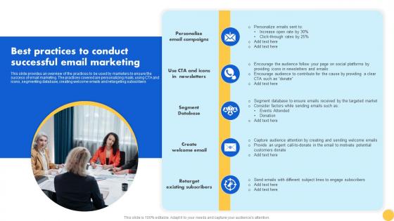 Creating Nonprofit Marketing Strategy Best Practices To Conduct Successful Email Marketing MKT SS V
