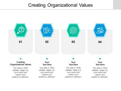 Creating organizational values ppt powerpoint presentation ideas background images cpb