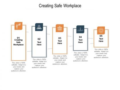Creating safe workplace ppt powerpoint presentation professional icon cpb