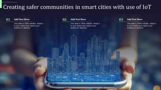 Creating Safer Communities In Smart Cities With Use Of Iot