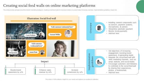 Creating Social Feed Walls On Online Marketing Efficient Internal And Integrated Marketing MKT SS V