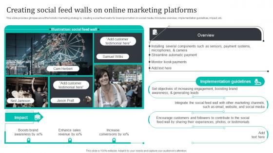 Creating Social Feed Walls On Online Marketing Platforms Promoting Brand Core Values MKT SS