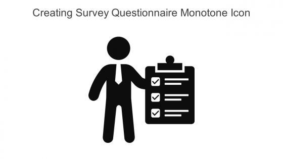 Creating Survey Questionnaire Monotone Icon In Powerpoint Pptx Png And Editable Eps Format
