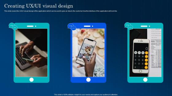 Creating Ux Ui Visual Design App Development And Marketing Solution