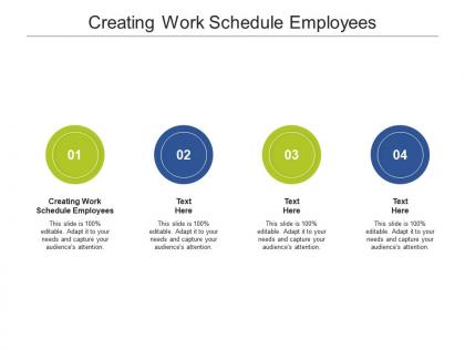 Creating work schedule employees ppt powerpoint presentation styles mockup cpb