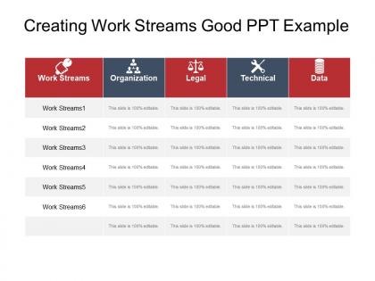 Creating work streams good ppt example