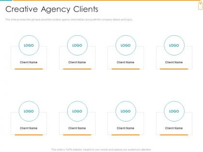 Creative agency clients branded investor ppt download