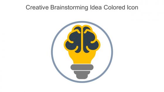 Creative Brainstorming Idea Colored Icon In Powerpoint Pptx Png And Editable Eps Format