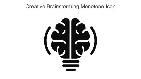 Creative Brainstorming Monotone Icon In Powerpoint Pptx Png And Editable Eps Format