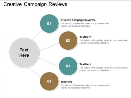 Creative campaign reviews ppt powerpoint presentation gallery information cpb