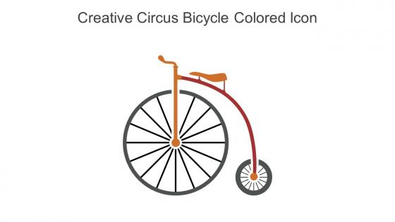 Creative Circus Bicycle Colored Icon In Powerpoint Pptx Png And Editable Eps Format