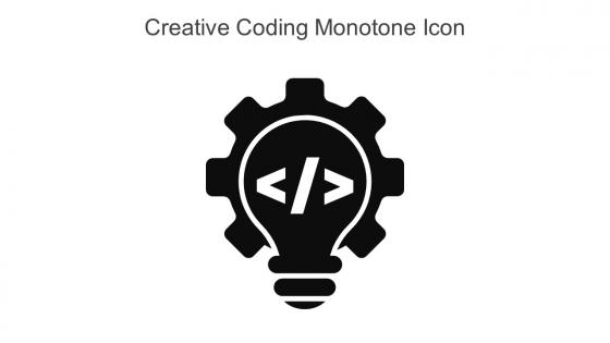 Creative Coding Monotone Icon In Powerpoint Pptx Png And Editable Eps Format