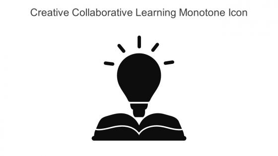 Creative Collaborative Learning Monotone Icon In Powerpoint Pptx Png And Editable Eps Format