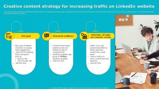 Creative Content Strategy For Increasing Traffic On Linkedin Website