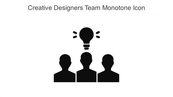 Creative Designers Team Monotone Icon In Powerpoint Pptx Png And Editable Eps Format