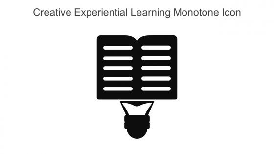 Creative Experiential Learning Monotone Icon In Powerpoint Pptx Png And Editable Eps Format