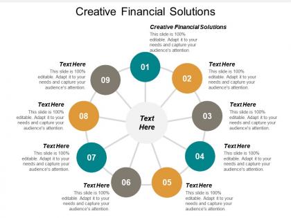 Creative financial solutions ppt powerpoint presentation outline infographics cpb