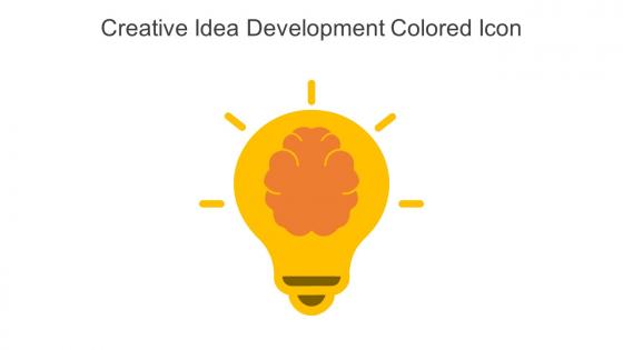 Creative Idea Development Colored Icon In Powerpoint Pptx Png And Editable Eps Format