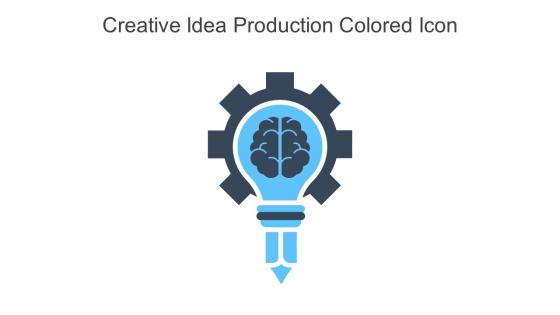 Creative Idea Production Colored Icon In Powerpoint Pptx Png And Editable Eps Format