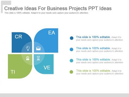 Creative ideas for business projects ppt ideas