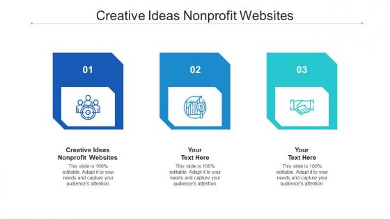 Creative ideas nonprofit websites ppt powerpoint presentation show design templates cpb