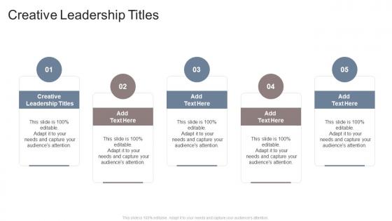 Creative Leadership Titles In Powerpoint And Google Slides Cpb