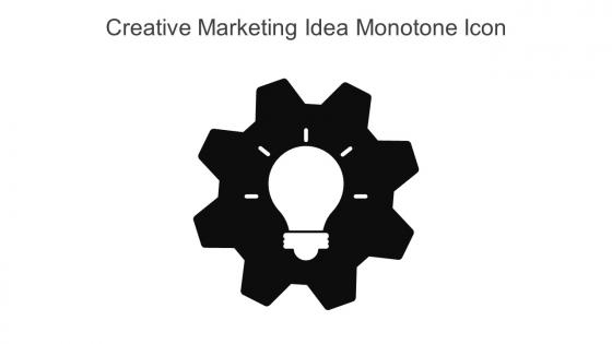 Creative Marketing Idea Monotone Icon In Powerpoint Pptx Png And Editable Eps Format