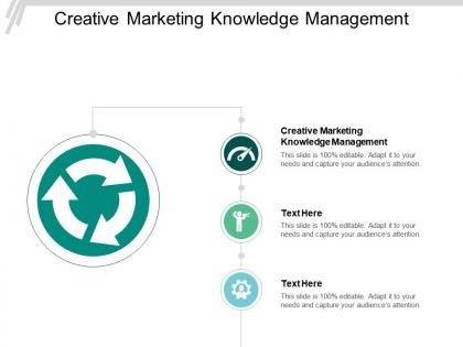 Creative marketing knowledge management ppt powerpoint presentation slides rules cpb