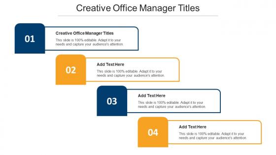 Creative Office Manager Titles Ppt Powerpoint Presentation Outline Slide Download Cpb