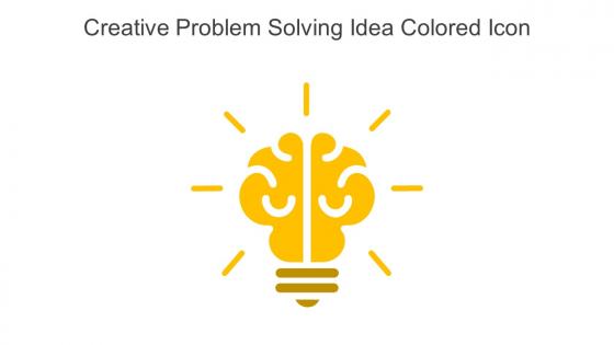Creative Problem Solving Idea Colored Icon In Powerpoint Pptx Png And Editable Eps Format