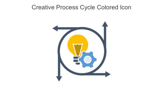 Creative Process Cycle Colored Icon In Powerpoint Pptx Png And Editable Eps Format