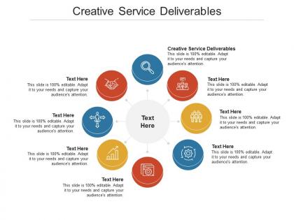 Creative service deliverables ppt powerpoint presentation inspiration introduction cpb