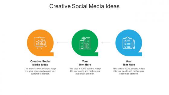 Creative social media ideas ppt powerpoint presentation outline images cpb