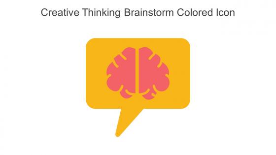 Creative Thinking Brainstorm Colored Icon In Powerpoint Pptx Png And Editable Eps Format
