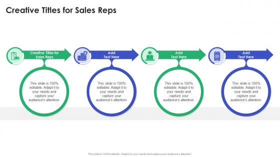 Creative Titles For Sales Reps In Powerpoint And Google Slides Cpp