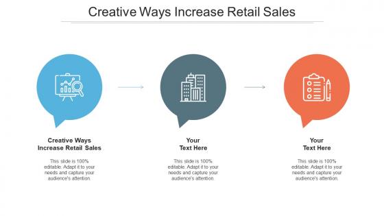 Creative Ways Increase Retail Sales Ppt Powerpoint Presentation Pictures Rules Cpb